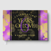 6エレガントアメジスト結婚周年記念 ゲストブック (正面)