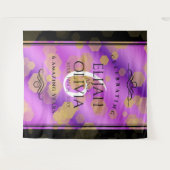 6エレガントアメジスト結婚周年記念 タペストリー (正面(横))