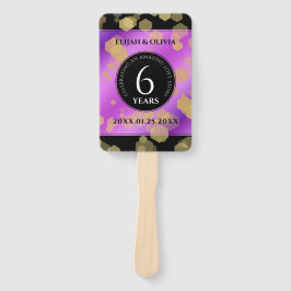 6エレガントアメジスト結婚周年記念 ハンドファン