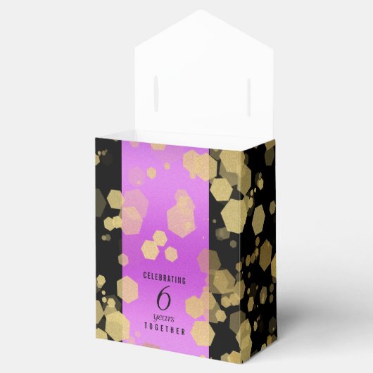 6エレガントアメジスト結婚周年記念 フェイバーボックス (オープン)