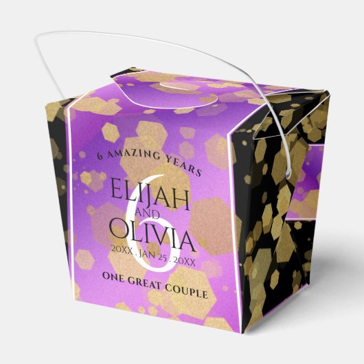 6エレガントアメジスト結婚周年記念 フェイバーボックス (裏面サイド)