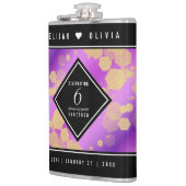 6エレガントアメジスト結婚周年記念 フラスク (左)