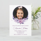 6エレガント回目の誕生日の招待の写真エレガント 招待状 (スタンド正面)