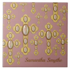 6オパールで出芽フェイクした十字 –  タイル