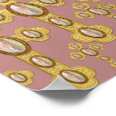 6オパールで出芽フェイクした十字 –  ポスター (角)