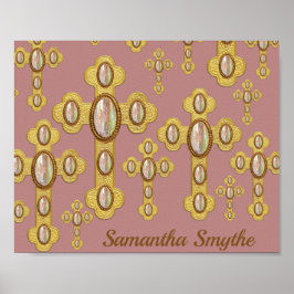 6オパールで出芽フェイクした十字 –  ポスター