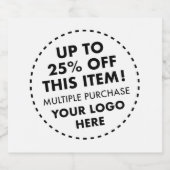 6カスタムシャンパンボトルラベル25%オフバルク買 スパークリングワインラベル (シングルラベル)