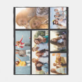 6カスタムテンプレートフォトコラージュフリースブランケット フリースブランケット (正面)