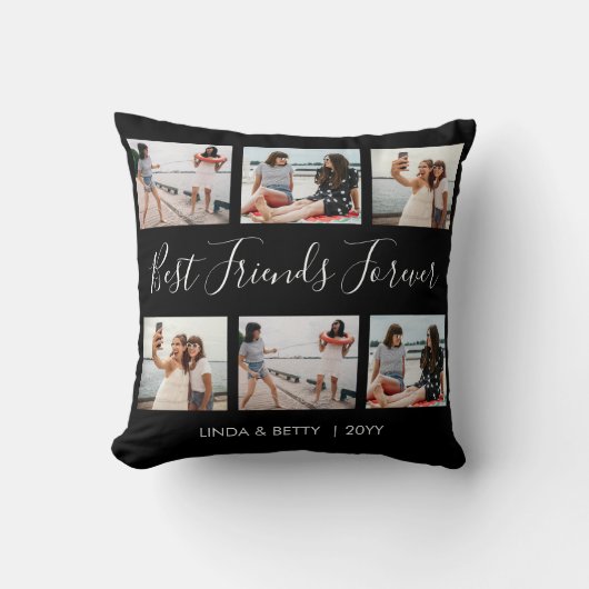 6カスタム写真コラージュス最高のクリプトFreends Forever クッション (正面)