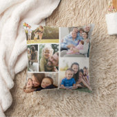 6カスタム枚のフォトコラージュ枠のアートをカスタマイズ クッション (ブランケット)