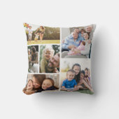 6カスタム枚のフォトコラージュ枠のアートをカスタマイズ クッション (正面)