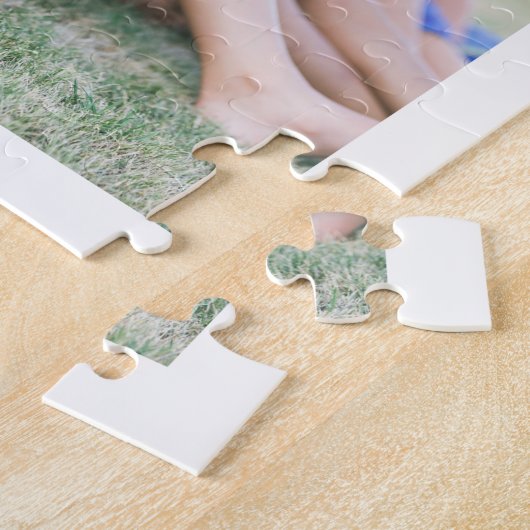 6カスタム枚のフォトコラージュ枠のアートをカスタマイズ ジグソーパズル (側面)