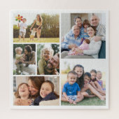 6カスタム枚のフォトコラージュ枠のアートをカスタマイズ ジグソーパズル (縦)