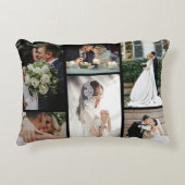 6カスタム枚の写真のコラージュお気に入りのモーメント アクセントクッション (正面)