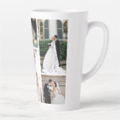 6カスタム枚の写真のコラージュお気に入りのモーメント カフェラテマグ (右)