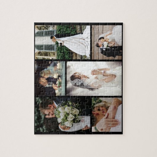 6カスタム枚の写真のコラージュお気に入りのモーメント ジグソーパズル (縦)