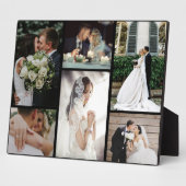6カスタム枚の写真のコラージュお気に入りのモーメント フォトプラーク (側面)