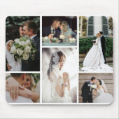 6カスタム枚の写真のコラージュお気に入りのモーメント マウスパッド (正面)