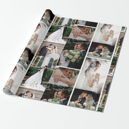 6カスタム枚の写真のコラージュお気に入りのモーメント ラッピングペーパー (アンロールド)