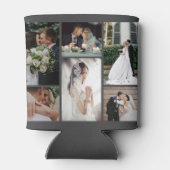 6カスタム枚の写真のコラージュお気に入りのモーメント 缶クーラー (裏面)