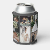 6カスタム枚の写真のコラージュお気に入りのモーメント 缶クーラー (缶裏面)