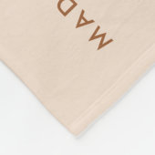 6カップルミニマルフォトコラージニュートラル フリースブランケット (角)