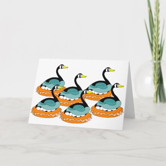 6ガチョウのひも カード (正面)