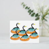 6ガチョウのひも ポストカード (スタンド正面)