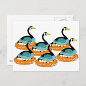 6ガチョウのひも ポストカード (正面/裏面)