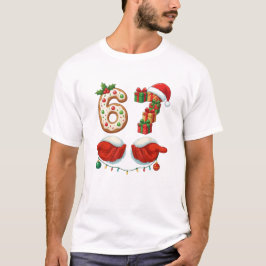 「6ギフトとサンタの手」お兄さん用クッキー Tシャツ