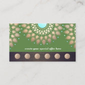 6クラスパンチロイヤリティヨガ金ゴールド蓮 ロイヤリティカード (正面)