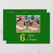 6ゲーゼかわいい鳥のクリスマスカスタム|過去記事 シーズンカード (正面/裏面)