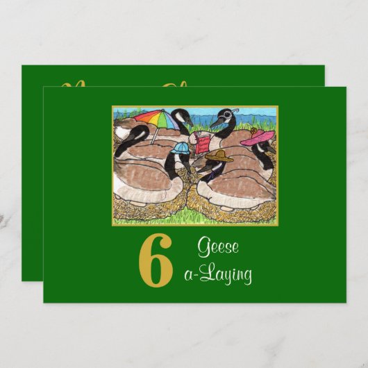 6ゲーゼかわいい鳥のクリスマスカスタム|過去記事 シーズンカード (正面/裏面)