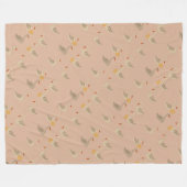 6ゲーゼA敷設ミッドセンチュリーレトロ切り抜き1 フリースブランケット (正面(横))