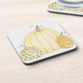 6コルクバックコースターパンプキントリオ コースター (左側)