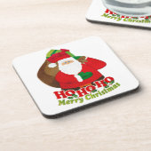 6コースターのセットのクリスマスサンタホホーホセット コースター (左側)