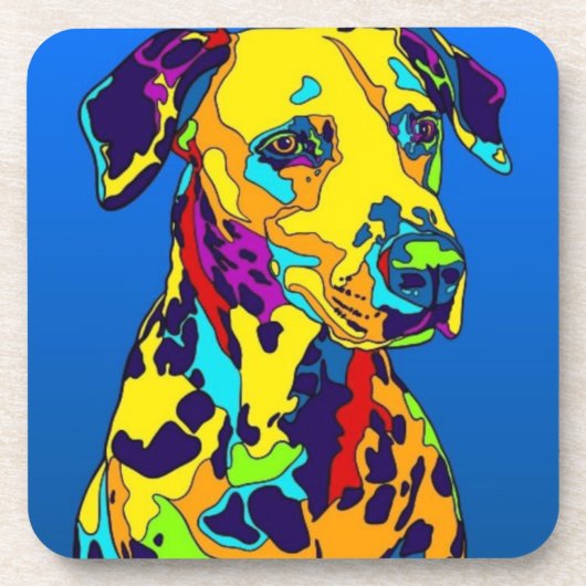 6コースターのセット – 座るダルマチア コースター (正面)