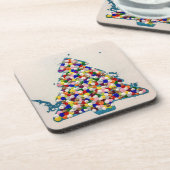 6コースターのブルークリスマスセット コースター (左側)