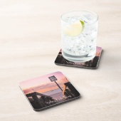 6コースタートロピカルサイルボートビーチサンライズのセット コースター (右側)