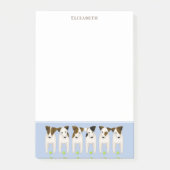 6ジャック・ラッセル・テリアが私のボールを投げる ポストイット (正面)