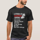 6ステージのマラソランニングン・ランナー Tシャツ (正面)