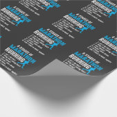 6ステージのマラソンランナー走トライアスロン走 ラッピングペーパー (角)