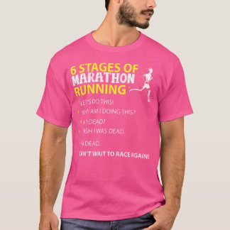 6ステージのマラソ走ンおもしろいズ Tシャツ