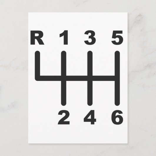 6スピードシフトゲート ポストカード (正面)