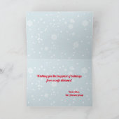 6スポットズおもしろいームクリスマスホリデーグリーティングカード シーズンカード (内部)