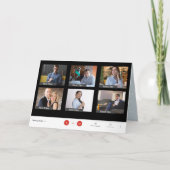 6スポットズおもしろいームクリスマスホリデーグリーティングカード シーズンカード (正面)