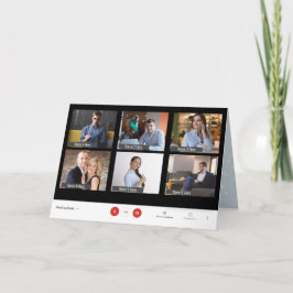 6スポットズおもしろいームクリスマスホリデーグリーティングカード シーズンカード