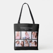 6セクシカスタムョン写真シンプル黒エレガント枠 トートバッグ (裏面)