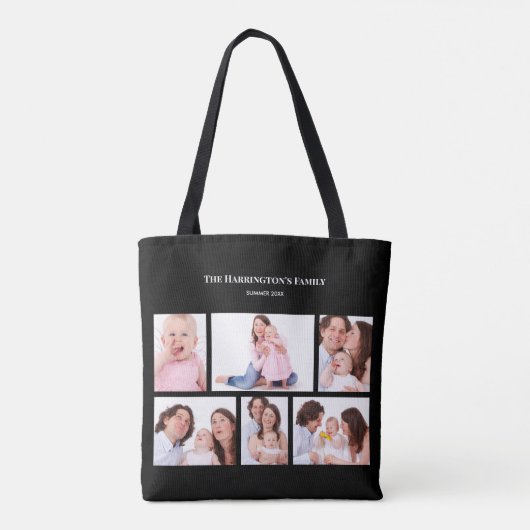 6セクシカスタムョン写真シンプル黒エレガント枠 トートバッグ (裏面)