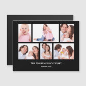 6セクションカスタムフォトブラックフレーム (正面/裏面)